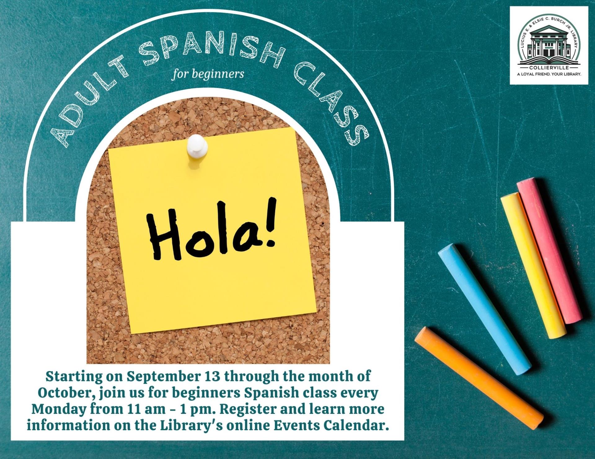 Fall Spanish Classes Sept-Oct 9.13.21