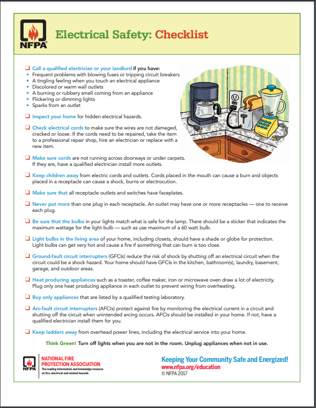 Electrical Safety Checklist