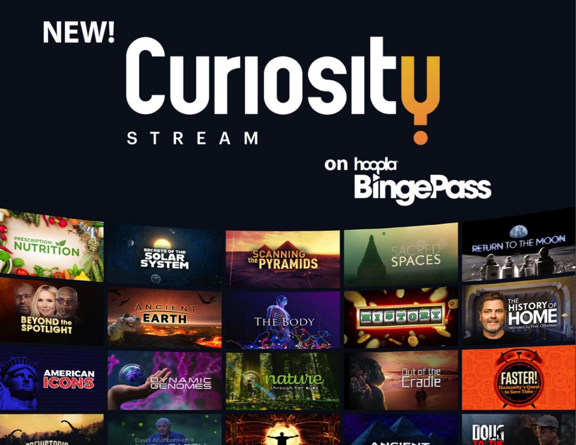 Hoopla Offers Curiosity Stream 2022