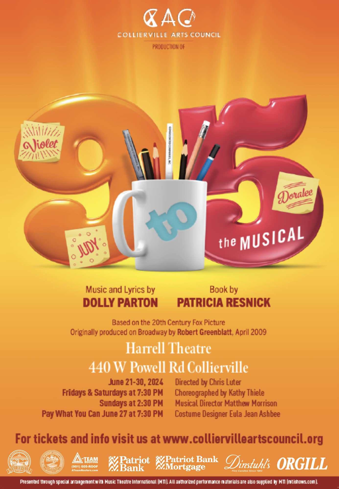 9 to 5 the Musical Poster